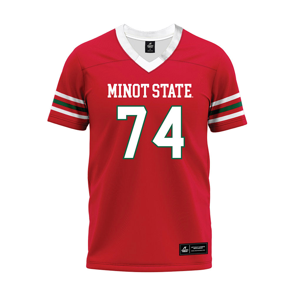 Minot State - NCAA Football : Teagen Nicholes - Red Premium Football Jersey-0