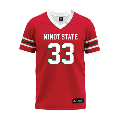 Minot State - NCAA Football : Blake Espino - Red Premium Football Jersey-0