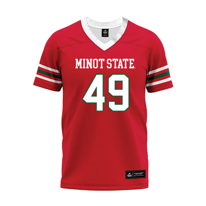 Minot State - NCAA Football : Marcus Council Jr - Red Premium Football Jersey-0