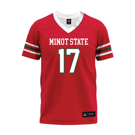 Minot State - NCAA Football : Justin Williams - Red Premium Football Jersey-0