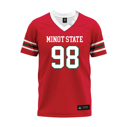 Minot State - NCAA Football : Messi Kalenda - Red Premium Football Jersey-0
