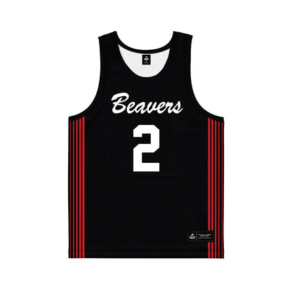 Minot State - NCAA Women's Basketball : Avery Lunde - Black Basketball Jersey-0