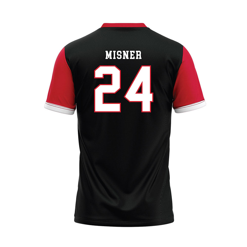 Minot State - NCAA Softball : Sarah Misner - Black Baseball Jersey-1