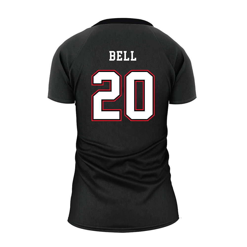 Minot State - NCAA Women's Volleyball : Jasmin Bell - Black Volleyball Jersey-1