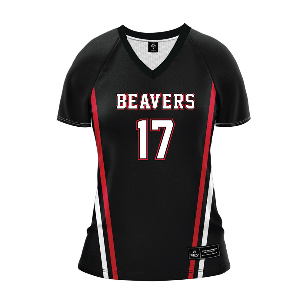 Minot State - NCAA Women's Volleyball : Haley Saunders - Black Volleyball Jersey-0