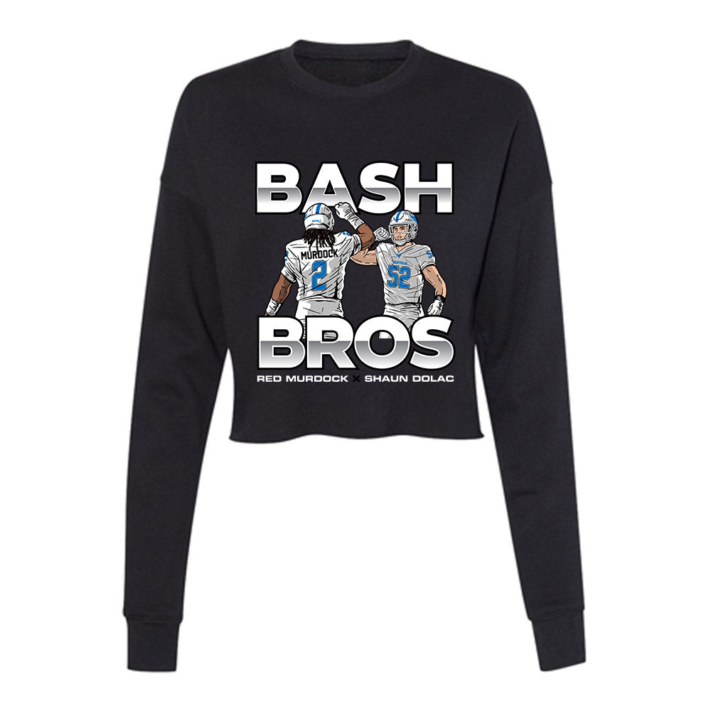 Buffalo - NCAA Football : - Bash Bros Individual Caricature Women's Cropped Crew Fleece-0
