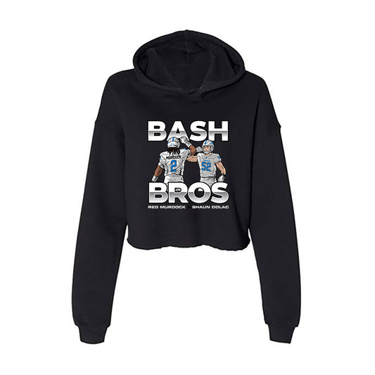 Buffalo - NCAA Football : - Bash Bros Individual Caricature Women's Crop Fleece Hoodie-0
