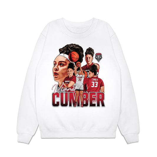 New Mexico - NCAA Women's Basketball : Vian' Cumber - Collage Premium Crewneck Sweatshirt-0