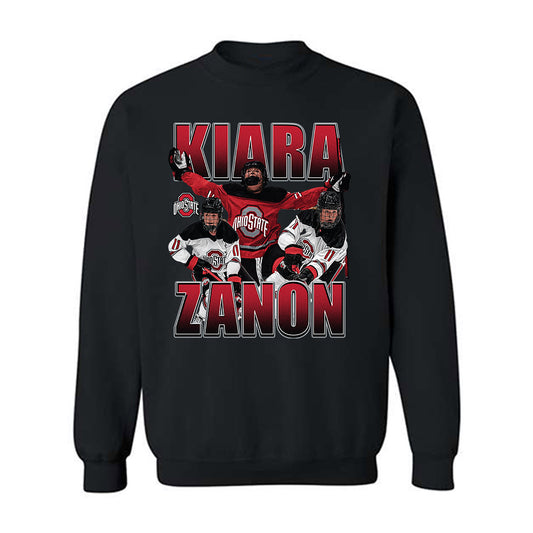 Ohio State - NCAA Women's Ice Hockey : Kiara Zanon - Crewneck Sweatshirt-0