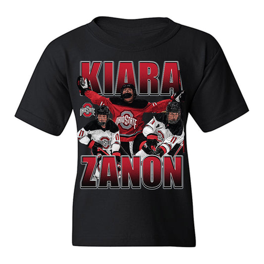 Ohio State - NCAA Women's Ice Hockey : Kiara Zanon - Youth T-Shirt-0