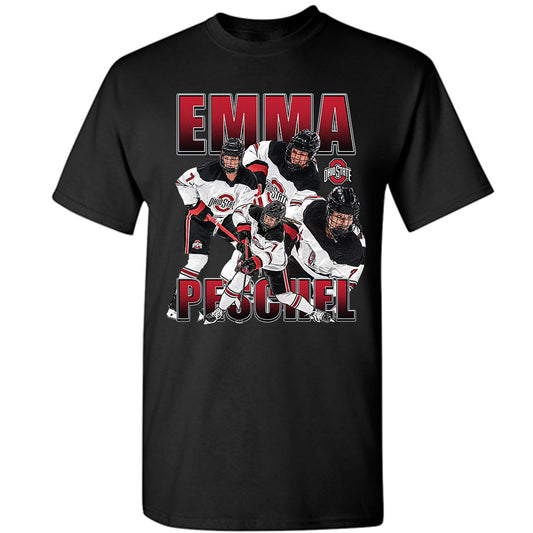 Ohio State - NCAA Women's Ice Hockey : Emma Peschel - T-Shirt-0