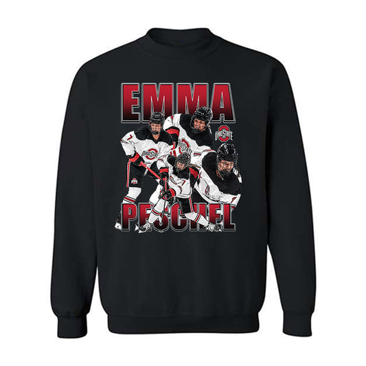 Ohio State - NCAA Women's Ice Hockey : Emma Peschel - Crewneck Sweatshirt-0