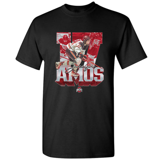 Ohio State - NCAA Women's Ice Hockey : Jocelyn Amos - Player Collage T-Shirt-0