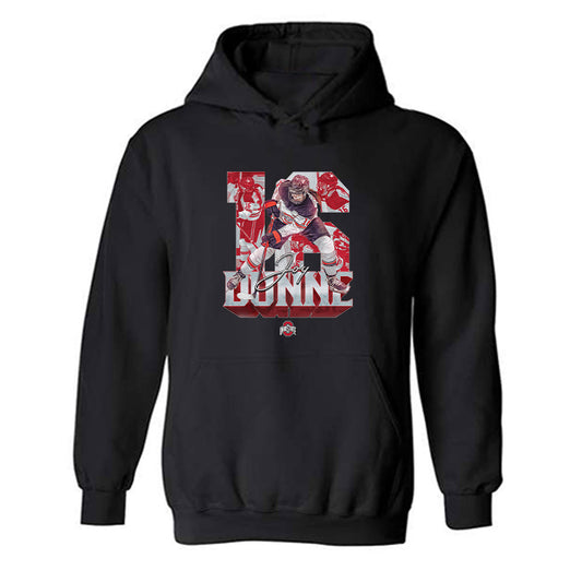 Ohio State - NCAA Women's Ice Hockey : Joy Dunne - Player Collage Hooded Sweatshirt-0