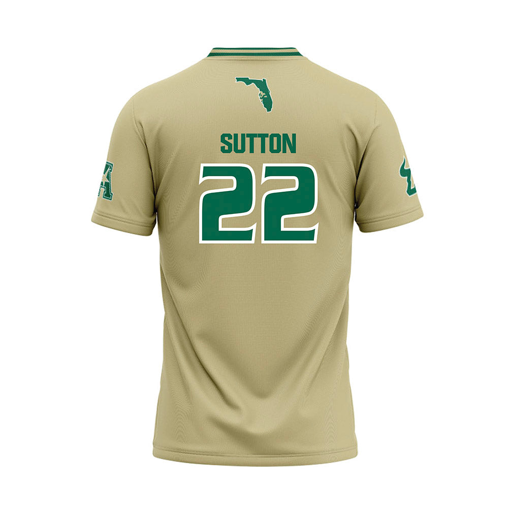 USF - NCAA Baseball : Ethan Sutton - Sand Jersey-1