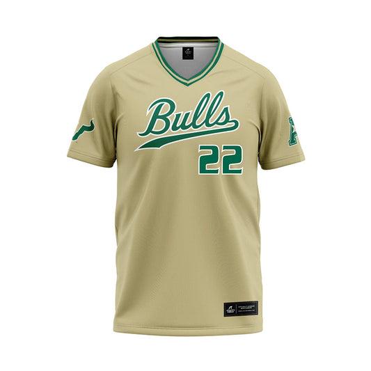 USF - NCAA Baseball : Ethan Sutton - Sand Jersey-0