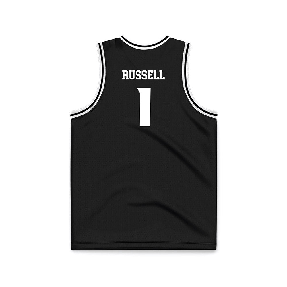 VCU - NCAA Men's Basketball : Phillip Russell - Black Basketball Jersey-1