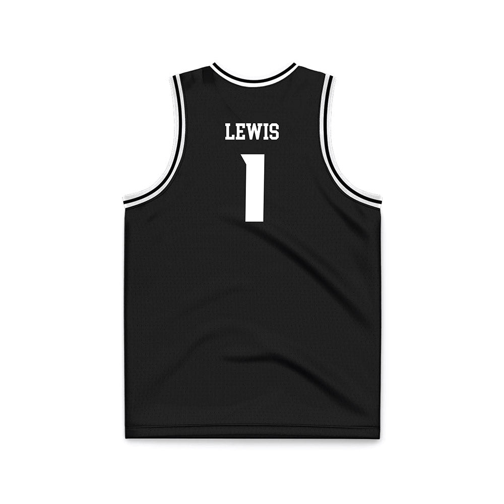 VCU - NCAA Men's Basketball : Nyk Lewis - Black Basketball Jersey-1