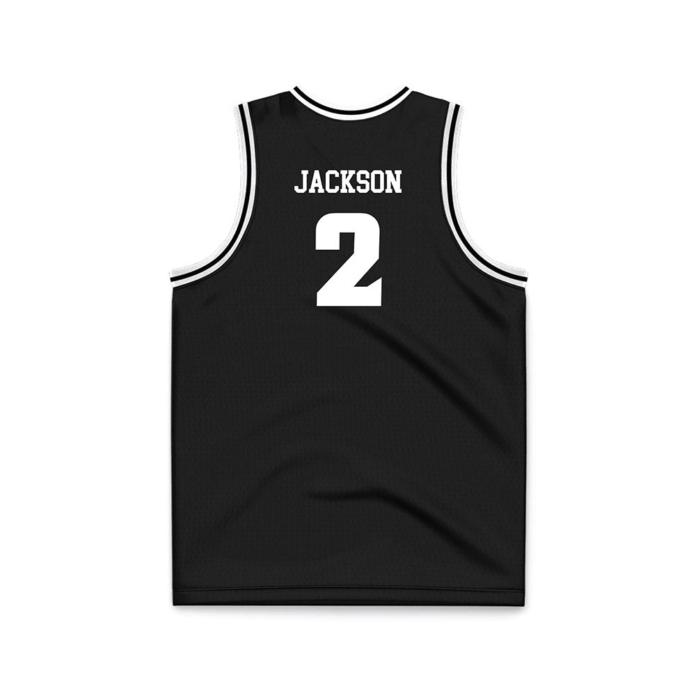 VCU - NCAA Men's Basketball : Zeb Jackson - Black Basketball Jersey-1