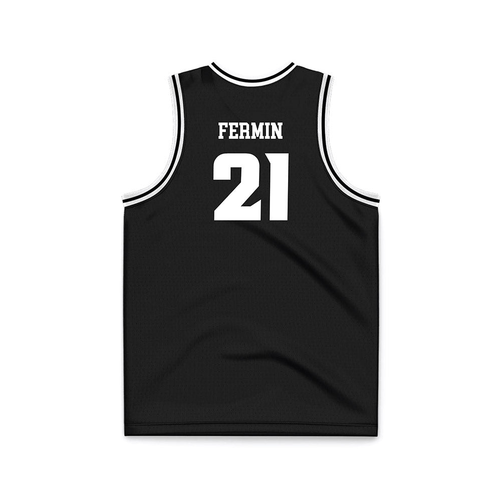 VCU - NCAA Men's Basketball : Christian Fermin - Black Basketball Jersey-1