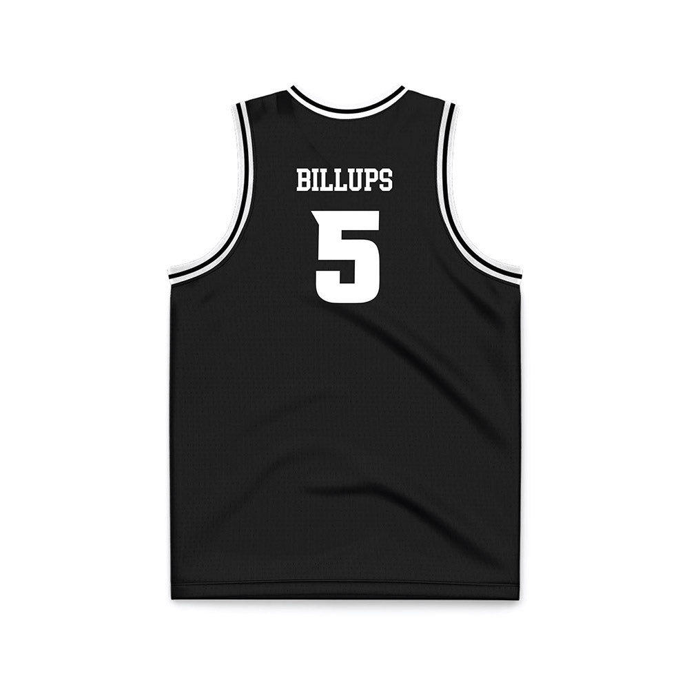 VCU - NCAA Men's Basketball : Alphonzo Billups - Black Basketball Jersey-1