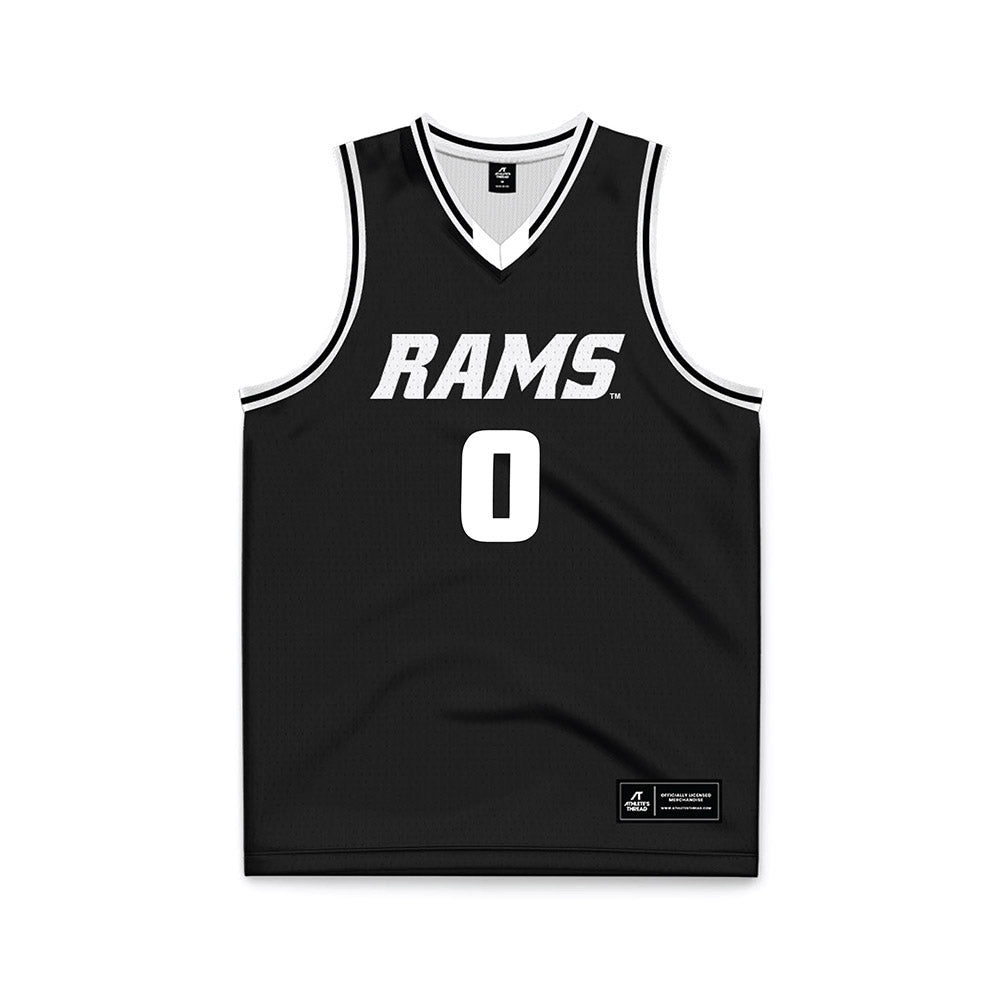 VCU - NCAA Men's Basketball : Brandon Jennings - Black Basketball Jersey-0