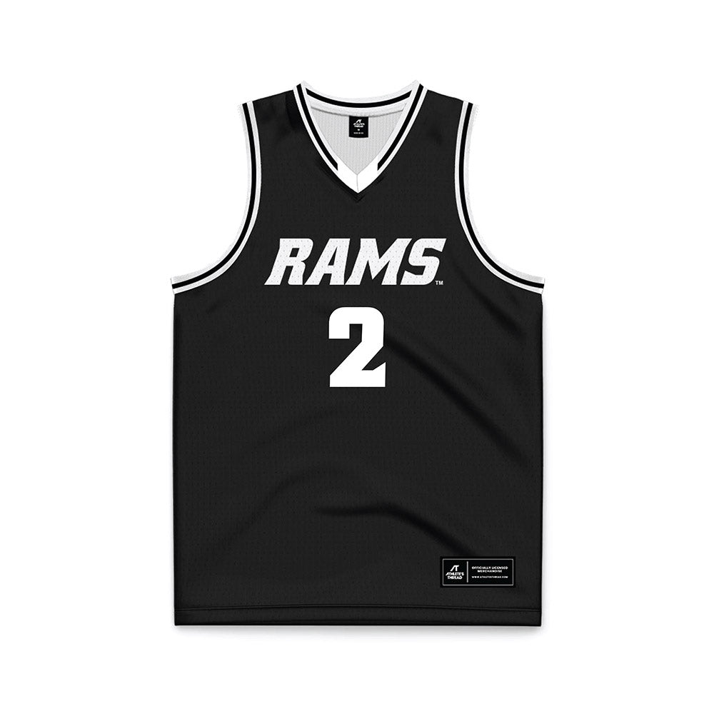 VCU - NCAA Men's Basketball : Zeb Jackson - Black Basketball Jersey-0