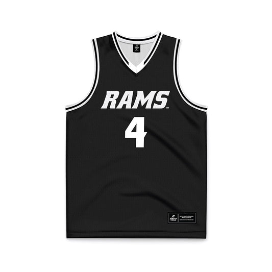 VCU - NCAA Men's Basketball : Ahmad Nowell - Black Basketball Jersey-0