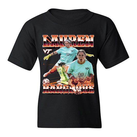 Virginia Tech - NCAA Women's Soccer : Lauren Hargrove - Player Collage Youth T-Shirt-0