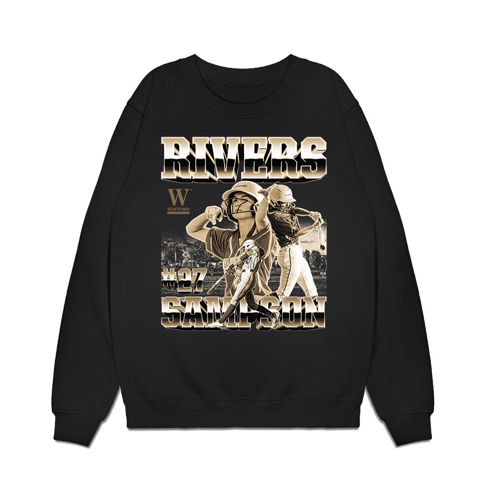 Wofford - NCAA Softball : Rivers Sampson - Collage Premium Crewneck Sweatshirt-0