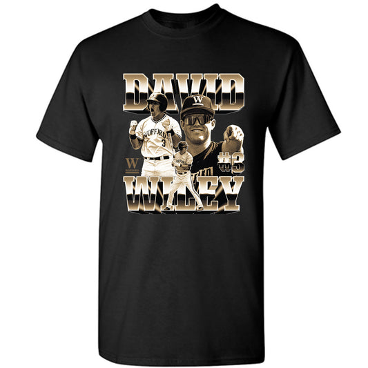 Wofford - NCAA Baseball : David Wiley - Player Collage T-Shirt-0