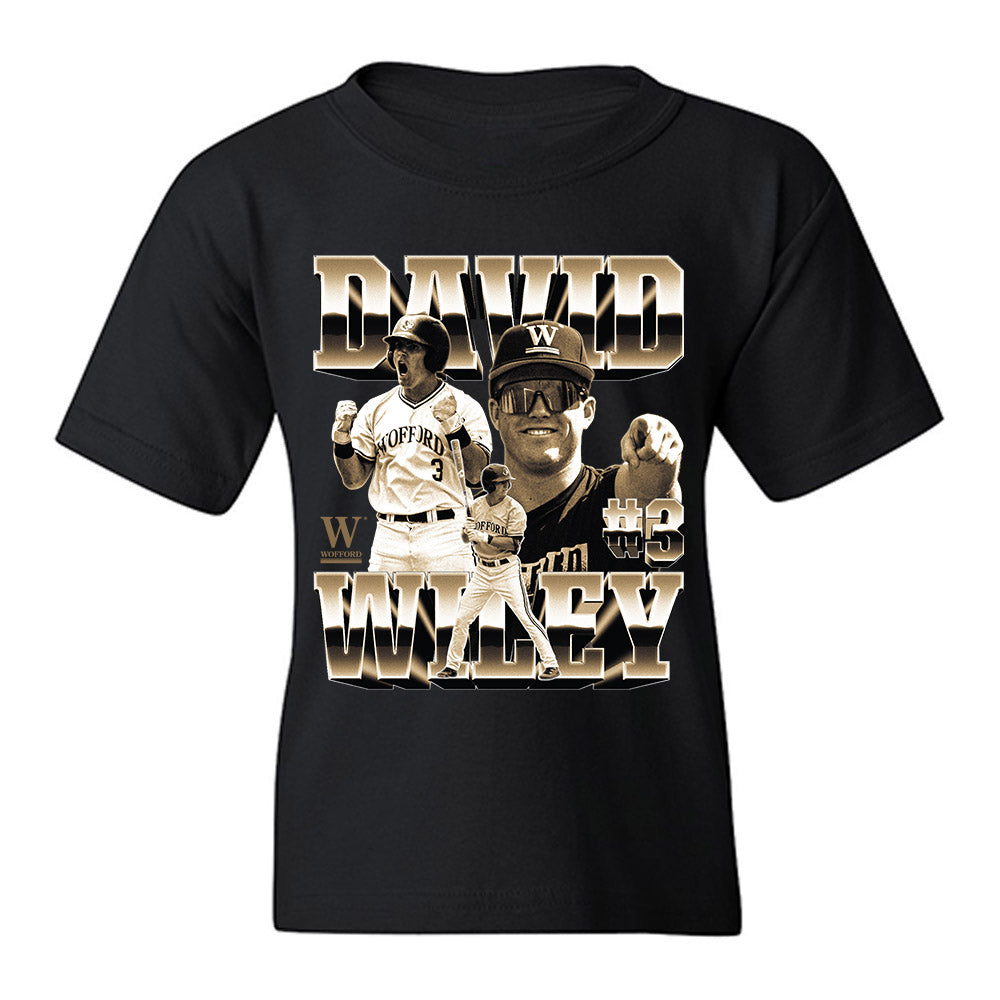 Wofford - NCAA Baseball : David Wiley - Player Collage Youth T-Shirt-0