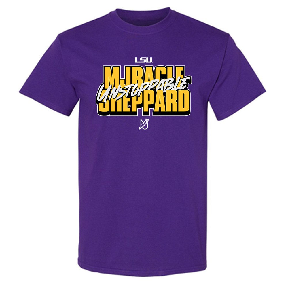 LSU - NCAA Women's Basketball : Mjracle Sheppard - Classic Shersey T-Shirt-0