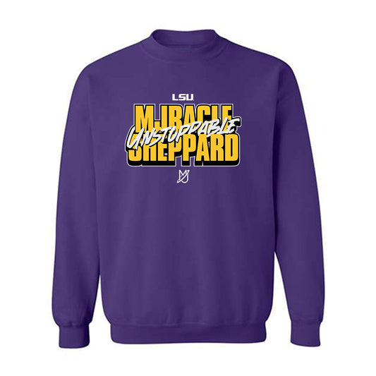 LSU - NCAA Women's Basketball : Mjracle Sheppard - Classic Shersey Crewneck Sweatshirt-0