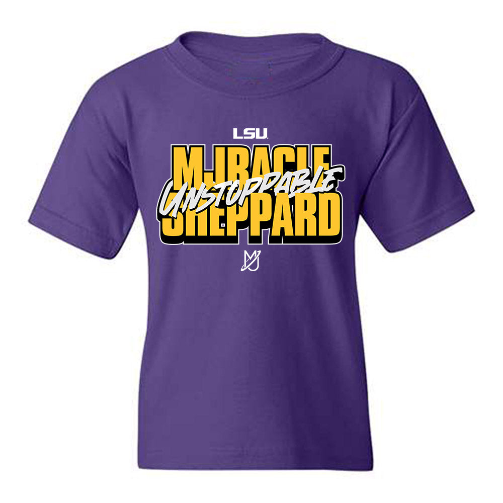 LSU - NCAA Women's Basketball : Mjracle Sheppard - Classic Shersey Youth T-Shirt-0