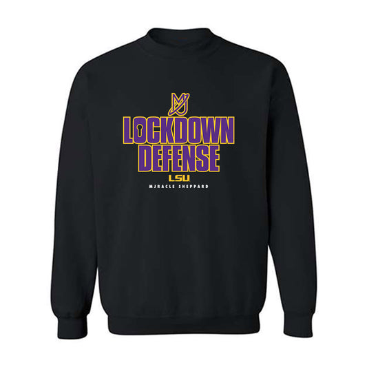 LSU - NCAA Women's Basketball : Mjracle Sheppard - Crewneck Sweatshirt-0