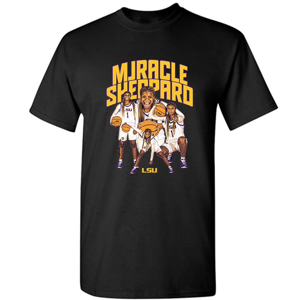 LSU - NCAA Women's Basketball : Mjracle Sheppard - T-Shirt-0