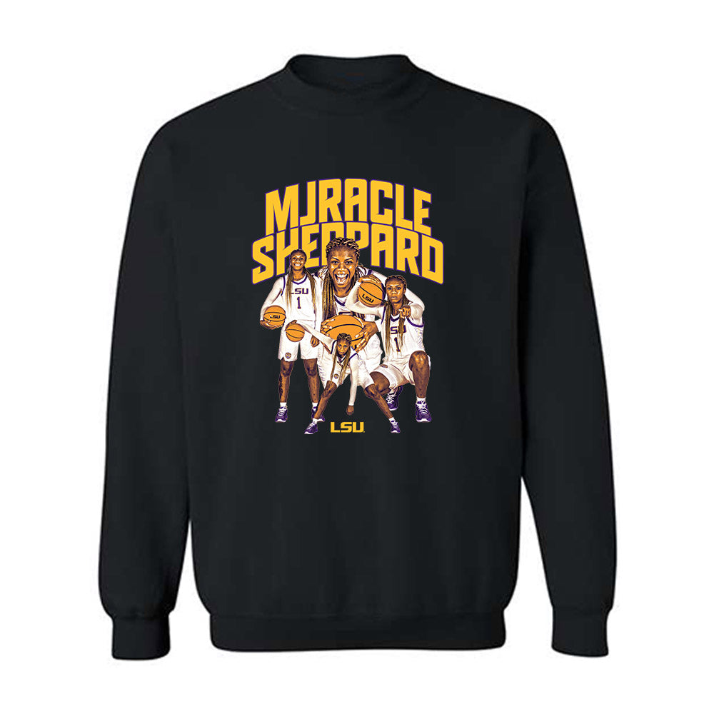 LSU - NCAA Women's Basketball : Mjracle Sheppard - Crewneck Sweatshirt-0