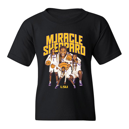 LSU - NCAA Women's Basketball : Mjracle Sheppard - Youth T-Shirt-0