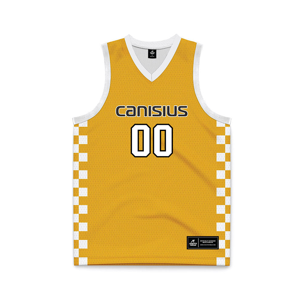 Canisius - NCAA Men's Basketball : Javante Edwards - Gold Basketball Jersey-0