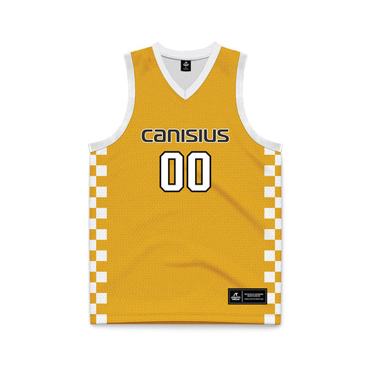 Canisius - NCAA Men's Basketball : Javante Edwards - Gold Basketball Jersey-0