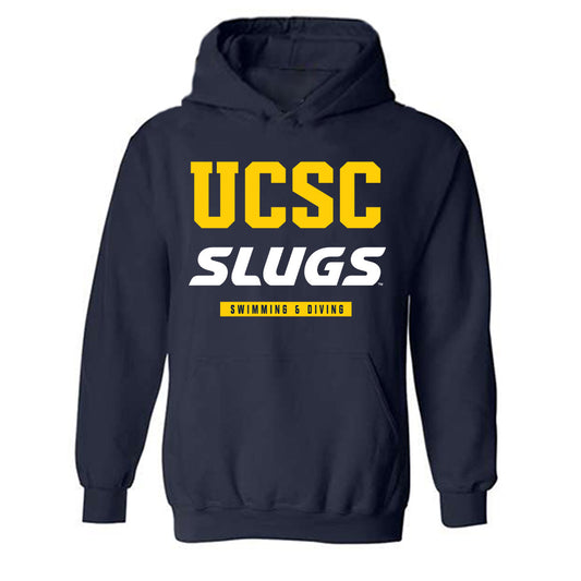 UCSC - NCAA Women's Swimming & Diving : Paige Vicente - Classic Shersey Hooded Sweatshirt-0