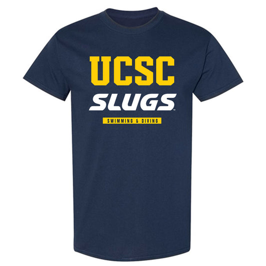UCSC - NCAA Men's Swimming & Diving : Dylan Blietz - Classic Shersey T-Shirt-0