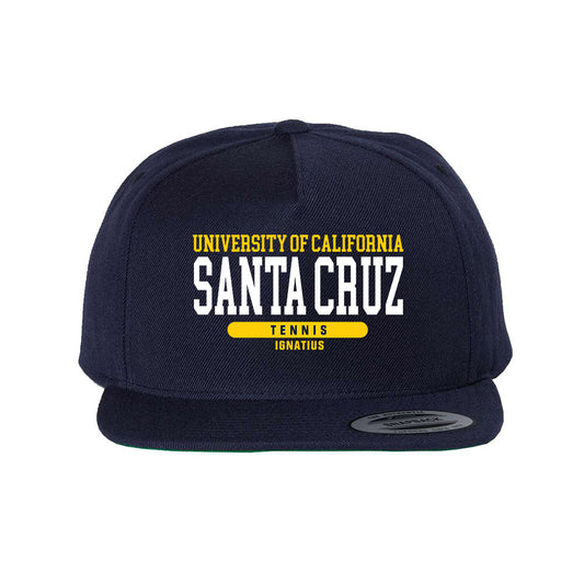 UCSC - NCAA Men's Tennis : Darren Ignatius - Snapback Hat-0
