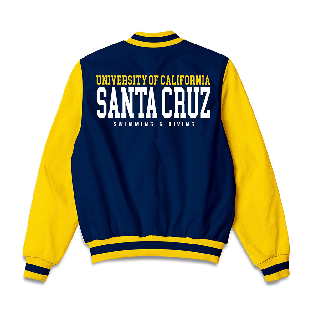 UCSC - NCAA Women's Swimming & Diving : Briseis Valenzuela - Bomber Jacket-1