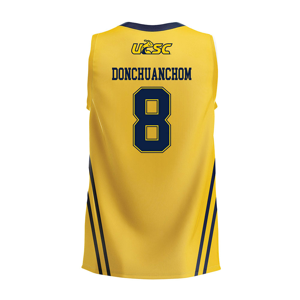 UCSC - NCAA Men's Volleyball : Marcus Donchuanchom - Gold Volleyball Jersey-1