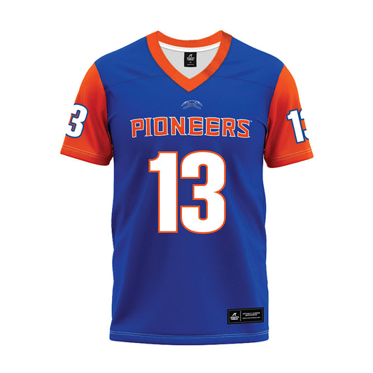 UW Platteville - NCAA Football : Blaine Perkins - Royal Premium Football Jersey-0