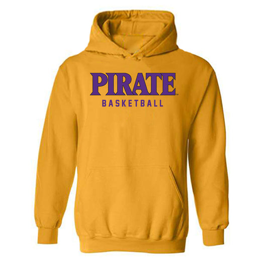 East Carolina - NCAA Men's Basketball : Eli DeLaurier - Classic Shersey Hooded Sweatshirt-0