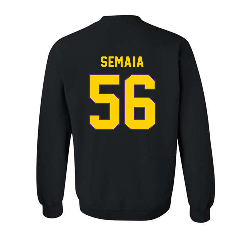 East Carolina - NCAA Football : Leivi Semaia - Classic Shersey Crewneck Sweatshirt-1