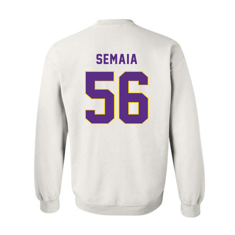 East Carolina - NCAA Football : Leivi Semaia - Classic Shersey Crewneck Sweatshirt-1